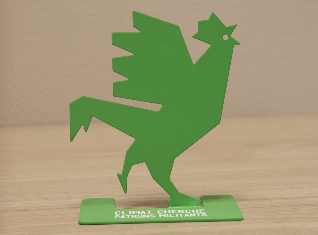 Trophée coq vert